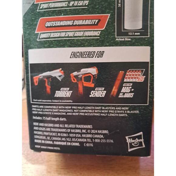 Copied - Hasbro Nerf Pro Half Length Darts 75 Darts In Package - Picture 4 of 4